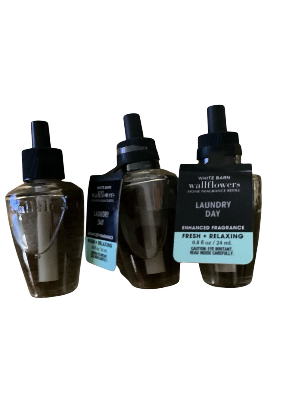 White Barn Laundry Day Wallflowers Refills - Aqua & Black